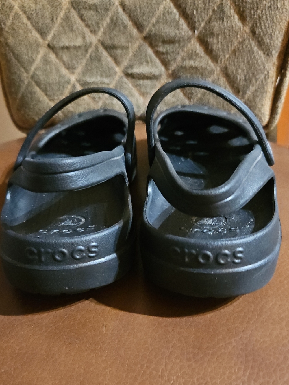 CROCS Black Mary Jane-Style Clogs with Heel Strap - Picture 4 of 6